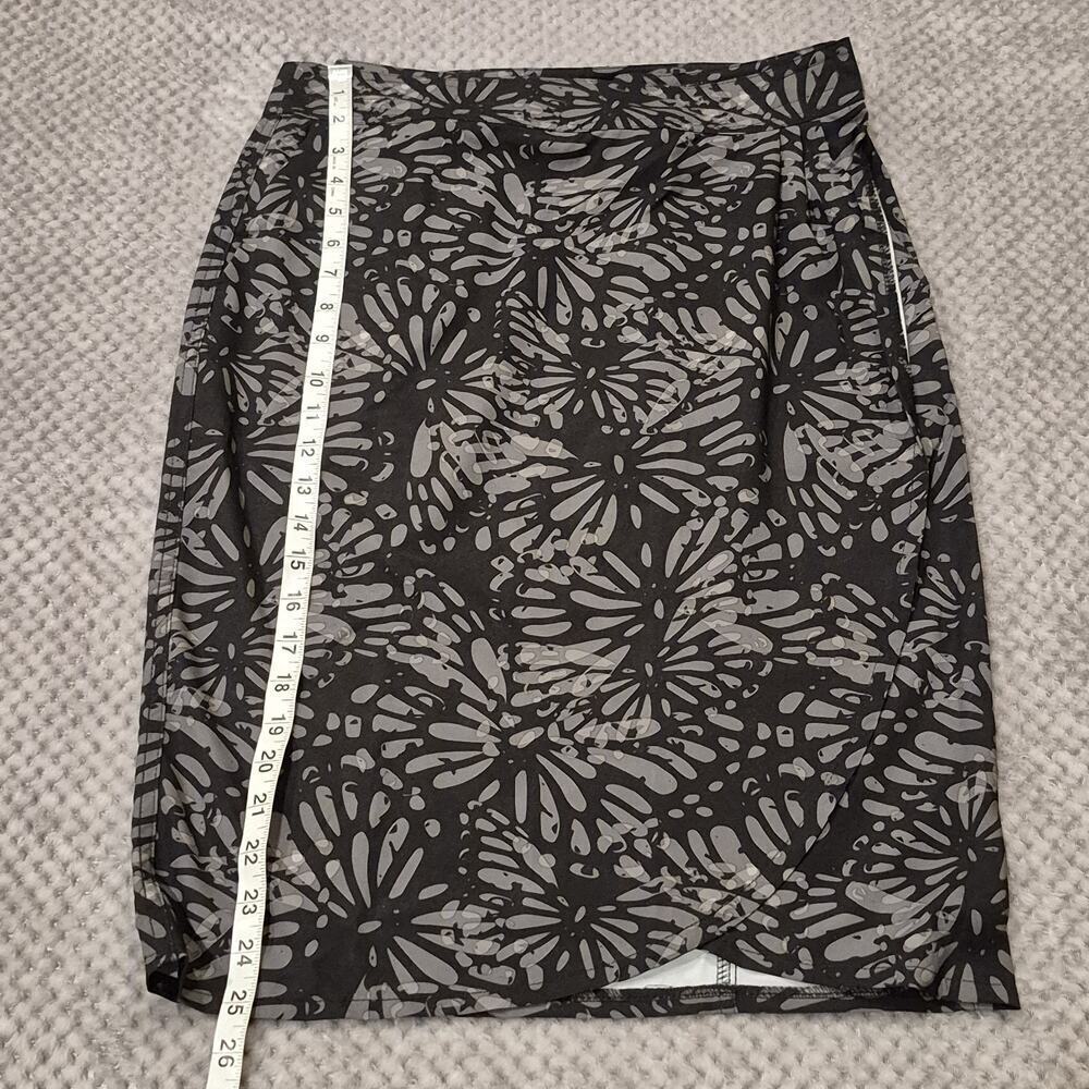RipSkirt Length 3 Women Small Adjustable Wrap Skirt Black Gray Hawaiian Floral - Picture 7 of 9